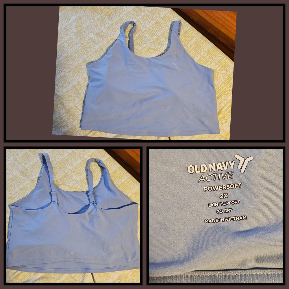 Old Navy Active Sky Blue Sports Bra
